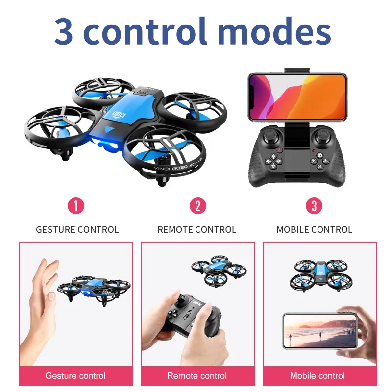 Nuevo Mini Dron V8 4K Profesio - Rc Helicopter Electric reseña y precio