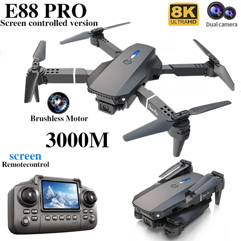 Dron Profesional E88 PRO con P - Rc Helicopter Electric reseña y precio