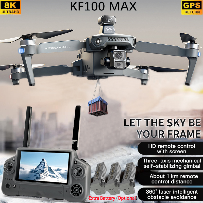 KF100 MAX GPS Drone 4K Cámara  - Rc Helicopter Charger reseña y precio
